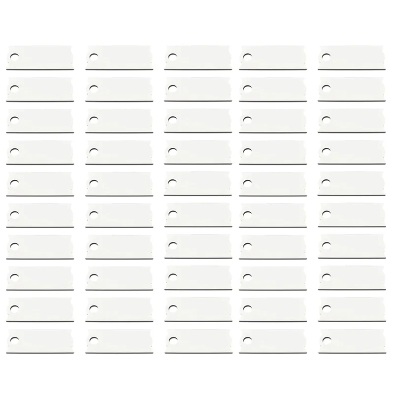 

BOFO 50PCS Sublimation Name Plates Holder Blanks For Stanley 40OZ Tumblers,Personalized Name Tag Customized Designs Easy To Use