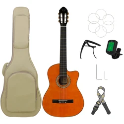 39 Inch Classical Guitar 6 Strings Basswood Neck Body Classic Guitar Guitarra With Guitar Bag Capo Strap Parts & Accessories