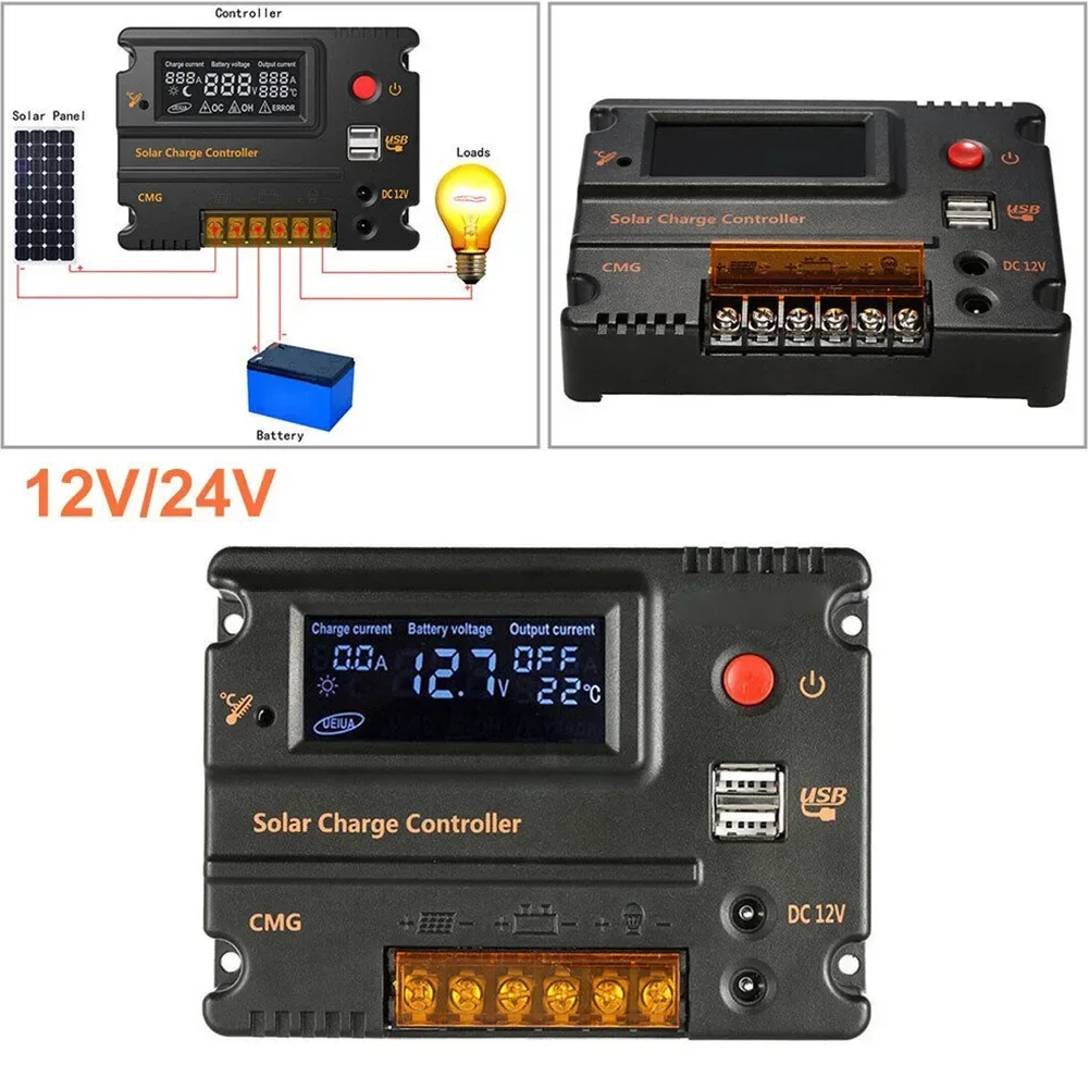 

Intelligent Control Solar Charge Controller with Temperature Detection Circuit and Reliable Single chip Control