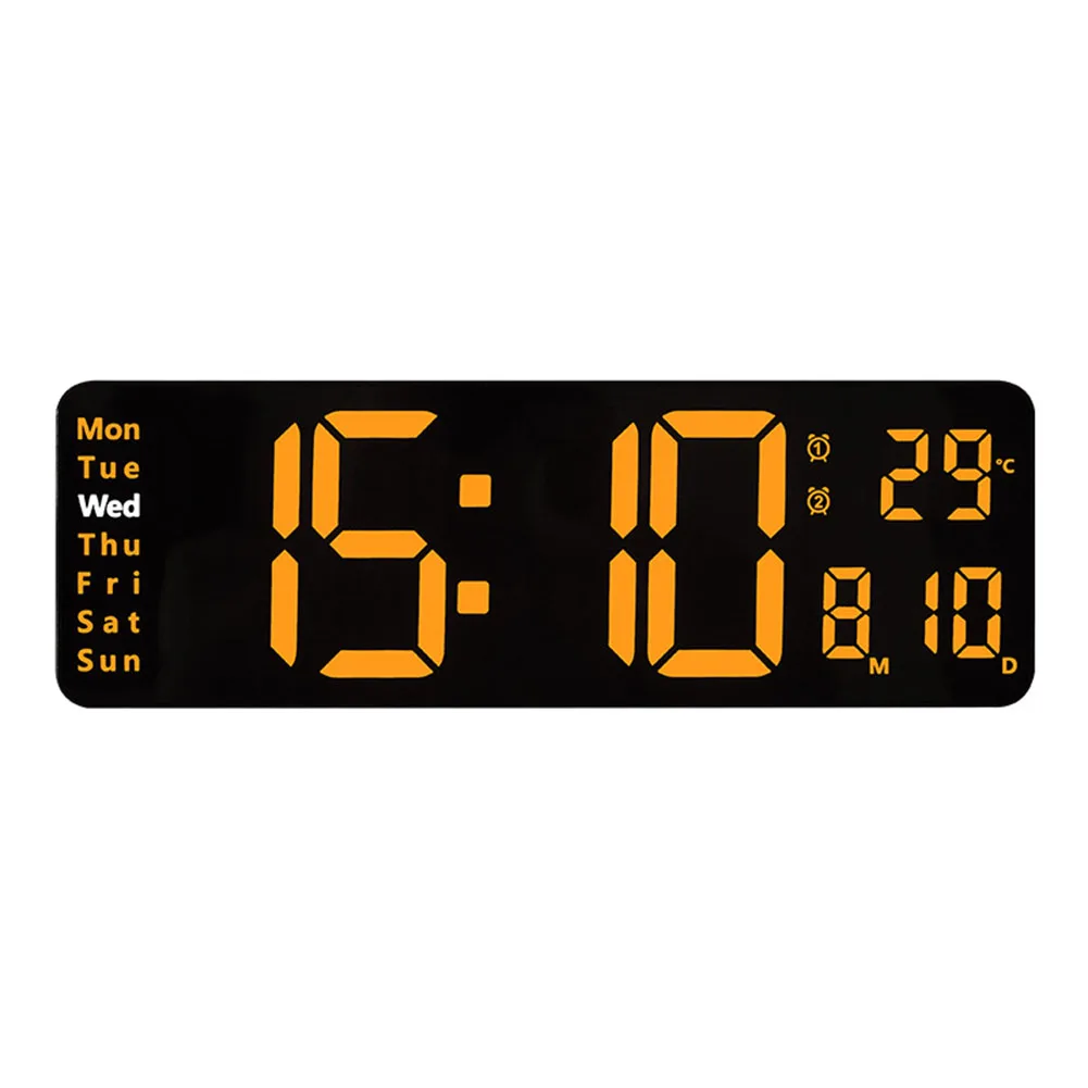 External Power Supply Digital Clock All Black Casing Can Be Controlled Remotely External Power Supply Product Name