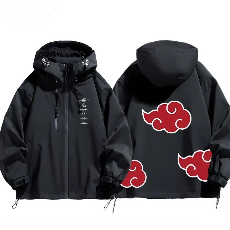 New NARUTO Uzumaki Naruto Creative Animation Peripheral Two-dimensional Hooded Charge Clothes Personalized Cartoon Casual Jacket