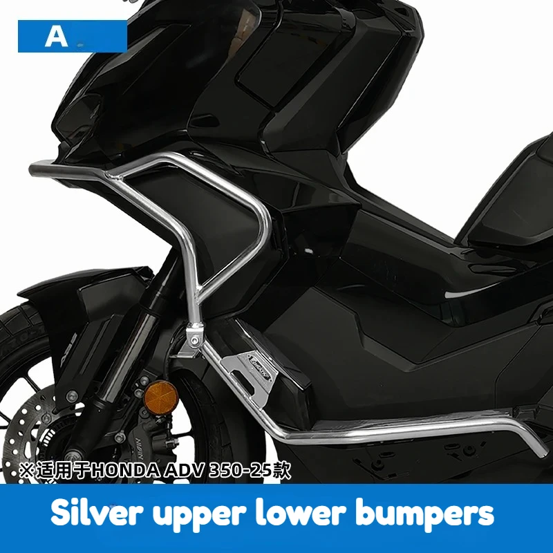 

GSADV 304 Stainless Steel Crash Bars Engine Guard Bumper for HONDA ADV350 Motorcycle Upper Lower Protector Accessories