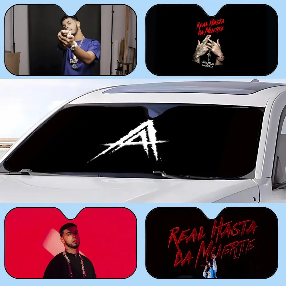 

Солнцезащитный козырек для автомобиля Rapper A-Anuel AA Real Hasta la Muerte 2, выдвижной, антибликовый, с защитой от УФ-излучения, для переднего стекла