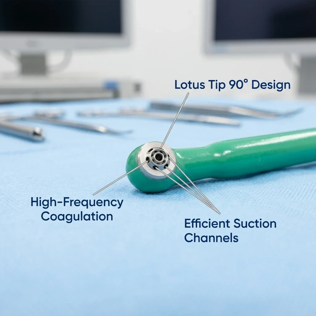 2pcs Comobo Sterile Arthroscopic Ablator with Integrated Suction – Lotus Tip 90° Compatible ESU generator.