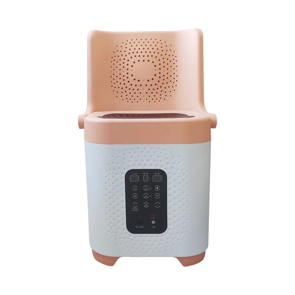 Sit-type Moxibustion Device with Both Dry and Wet Smokeless Evaporative Health Care Herbal Yoni Steamer Chair