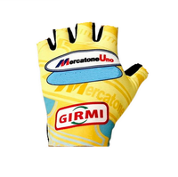 Mercatone Uno TEAM RETRO CLASSIC Summer Cycling HALFFINGER Finger Gloves Size M-XL