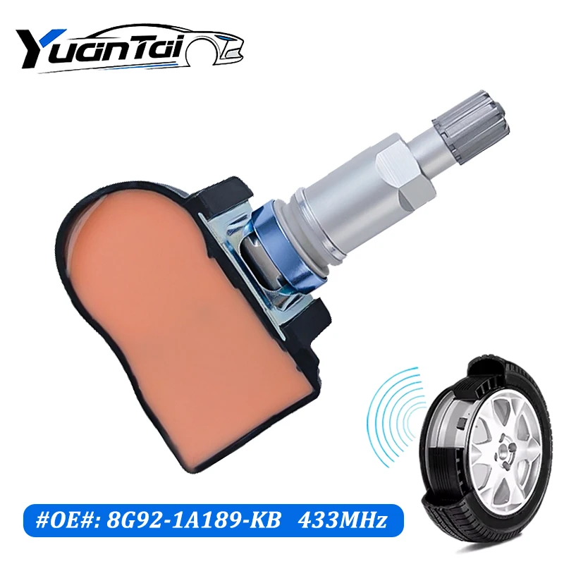 8G92-1A189-KB نظام مراقبة ضغط الإطارات لفورد جالاكسي (WA6) 1.6 1.8 2.0 S-MAX (CJ/WA6) 433MHz TPMS الاستشعار 8G921A189KB