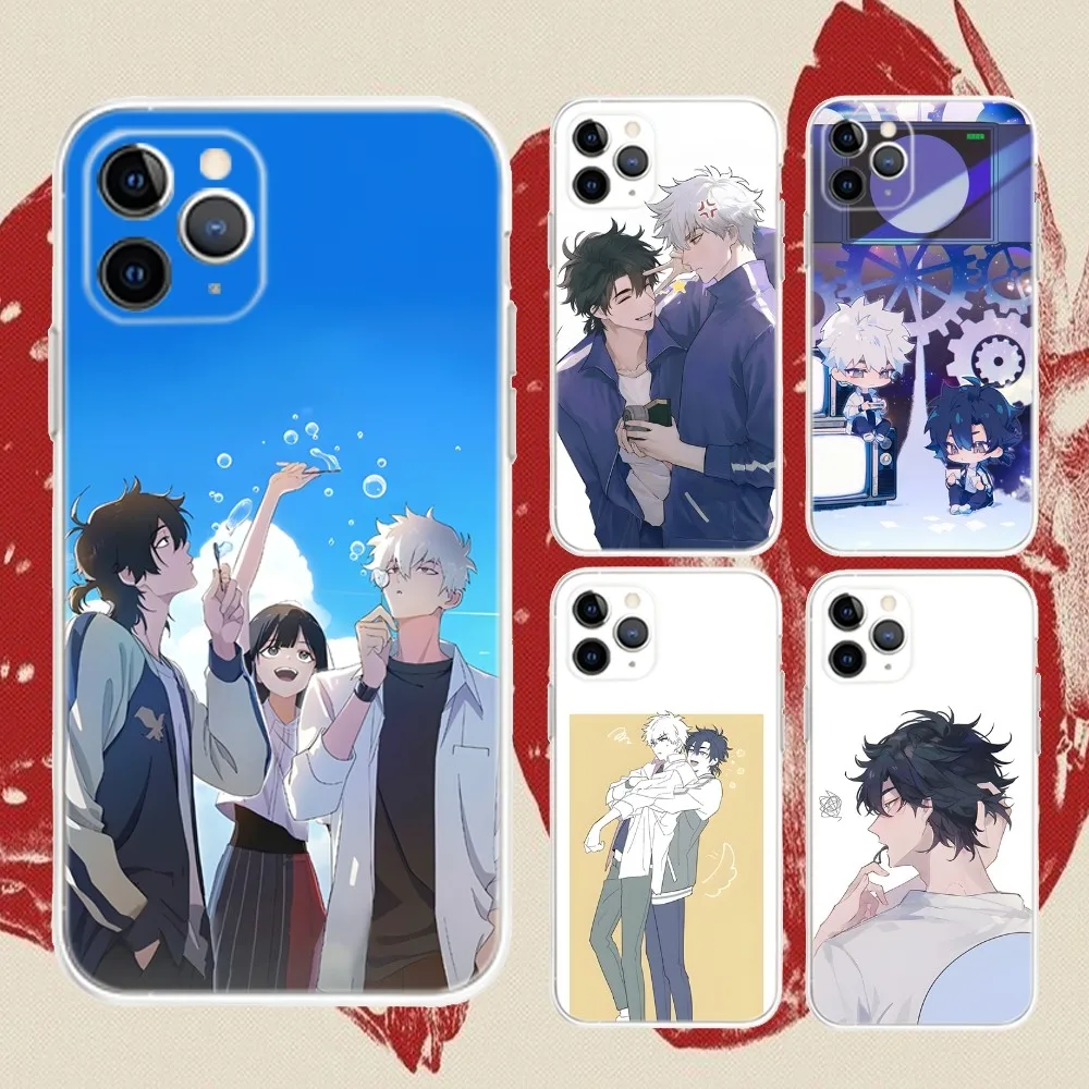 Anime L-LinkS C-ClickS  Phone Case For iPhone 16,15,14,13,12,11 Plus,Pro,Max,XR,XS,X,7,8 Plus,SE,Mini Transparent Silicone Soft