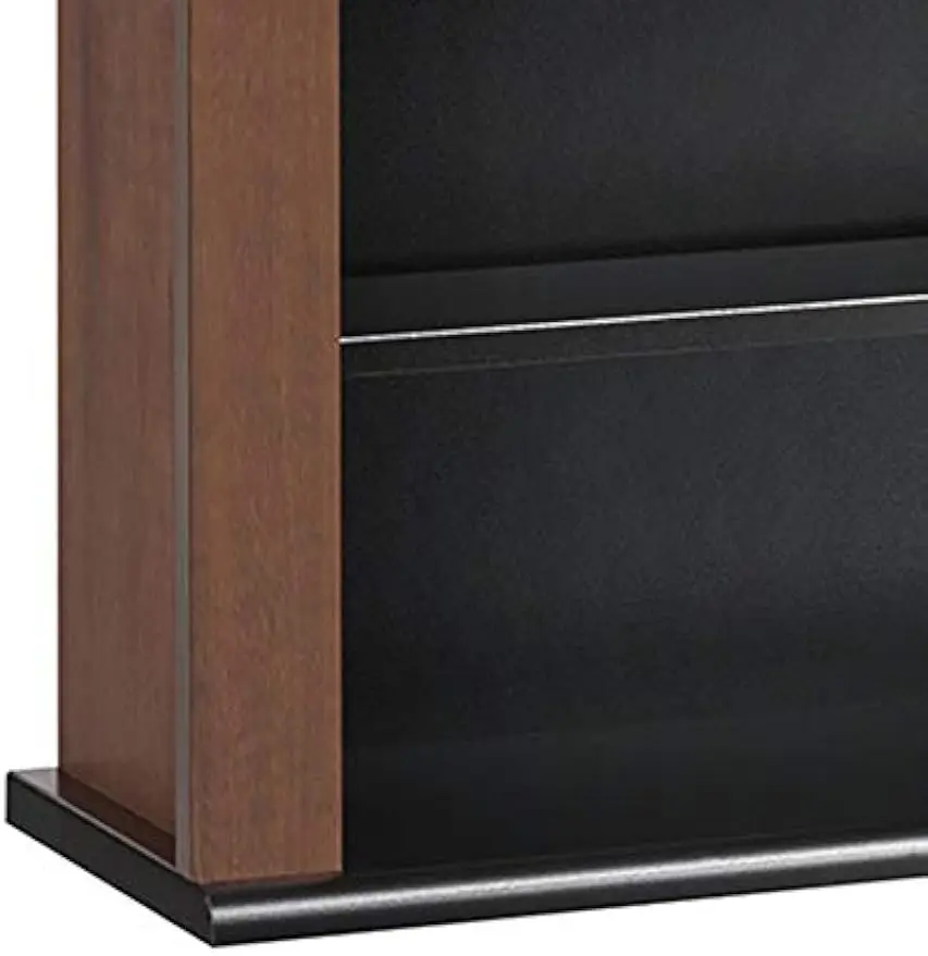Armoire de rangement murale triple, noir et non