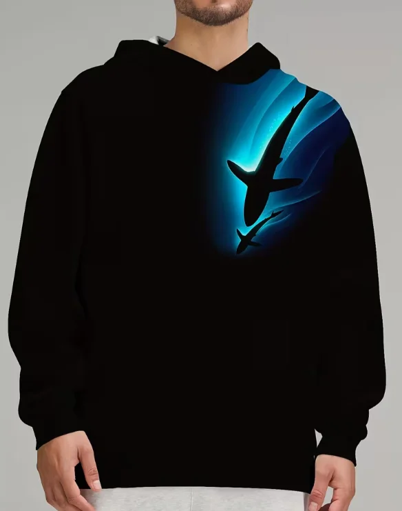 

Повседневная толстовка с капюшоном, толстовка с 3D принтом, ковбойская уличная толстовка с капюшоном и длинными рукавами, пуловер большого размера, мужские толстовки