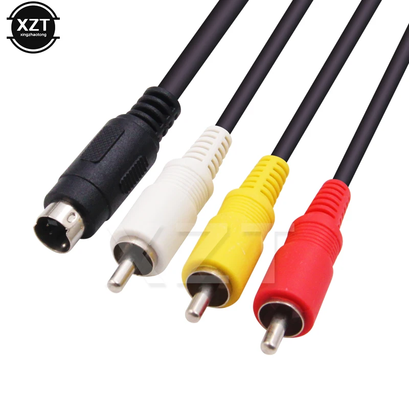 High Quality 1.2M Lead AV Cable 10-Pin DVI DV Connector to 3 RCA S-Video for Sony Handycam Camcorder Digital Camera VMC-15FS