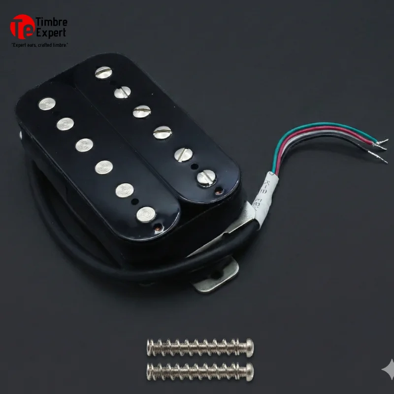 

TimbreExpert "Volt" Series Modern Alnico 5 Humbucker - High Output 16.6K / PAF 8.8K - 4-Conductor Coil Split - NickelSilver Base