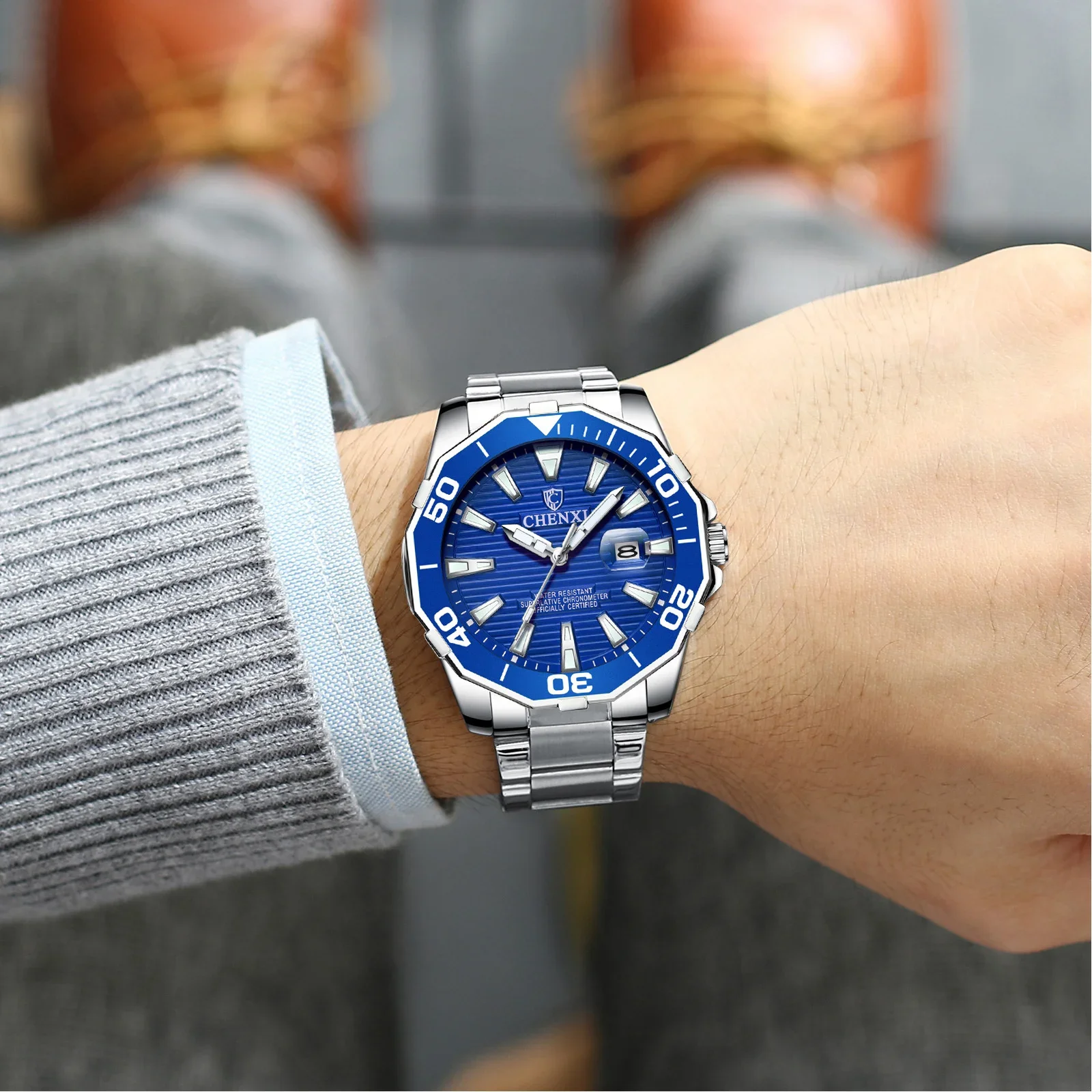 CHENXI 8205 mode Trendsetter Quartz créatif étanche mâle montre-bracelet hommes électronique poignet chine montres Montre Sport