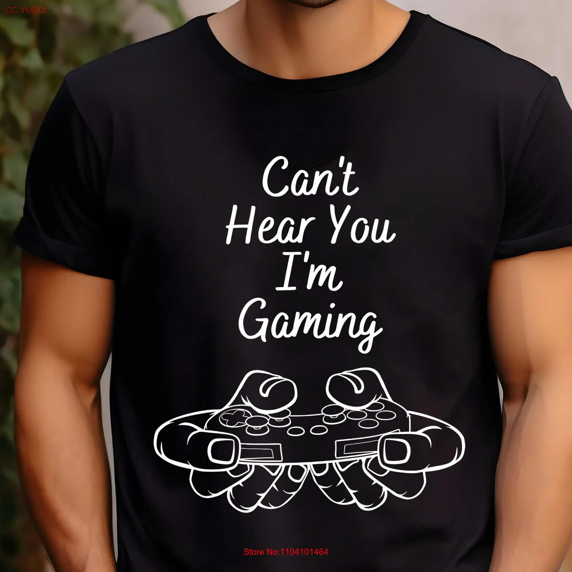 Футболка «Извините, я не могу слушать, что я игровая» Забавная футболка для геймера для влюбленных, его, видеоигра с длинными или короткими рукавами