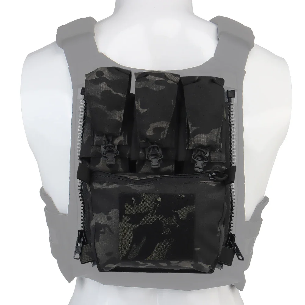 V5 FCPC Rückenplatte mit Reißverschluss, taktische Weste, Rückenplatte, Dreifach-Tasche, Plattenträger, Airsoft-Weste, Erweiterungstasche, Zubehör – Detail 17