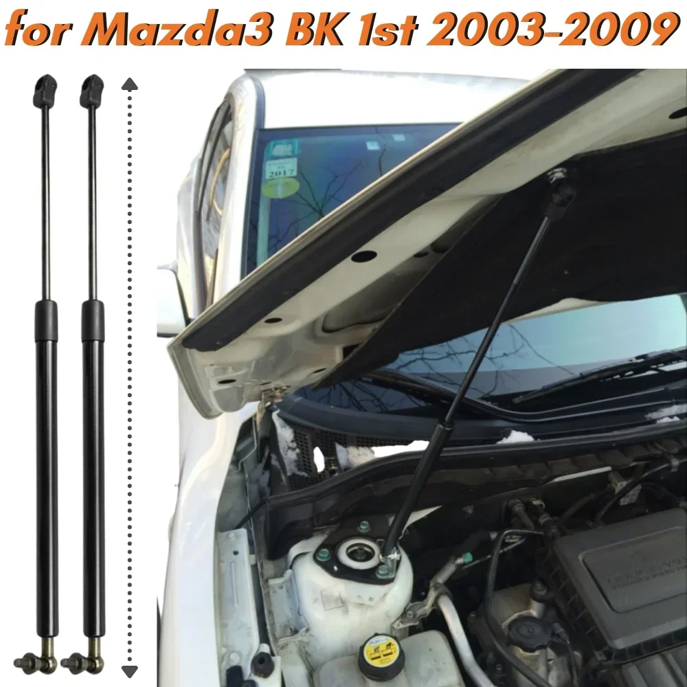 

Qty(2) Стойки капота для Mazda3 BK 1st 2003-2009 Mazda Axela Передний капот Подъемник из углеродного волокна Опоры Амортизаторы Газовые пружины