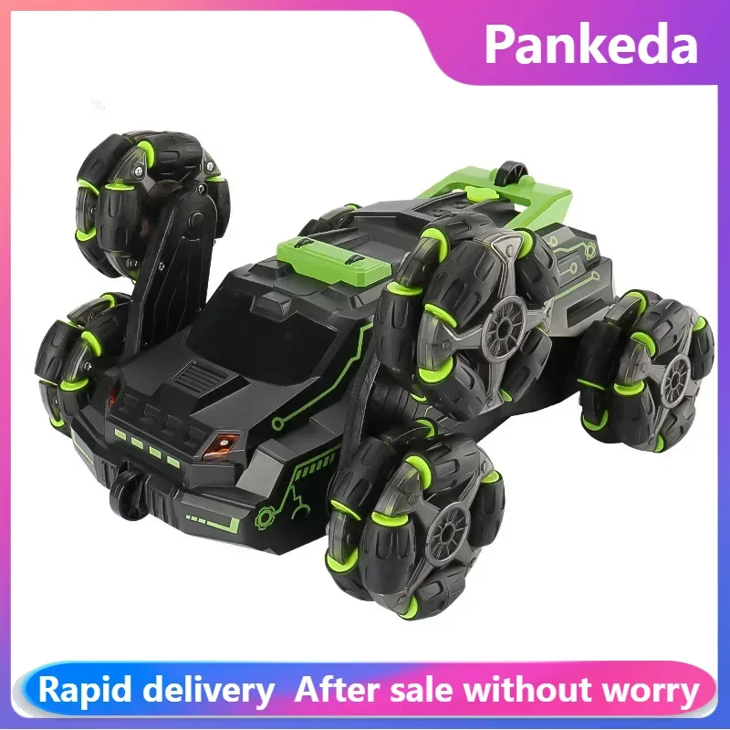 

6-колесный спрей RC Трюк-машина 4WD Поворотный рычаг Дрифт-автомобиль Жест Индукция Деформация Автомобиль с дистанционным управлением с подсветкой Мальчик RC Игрушки