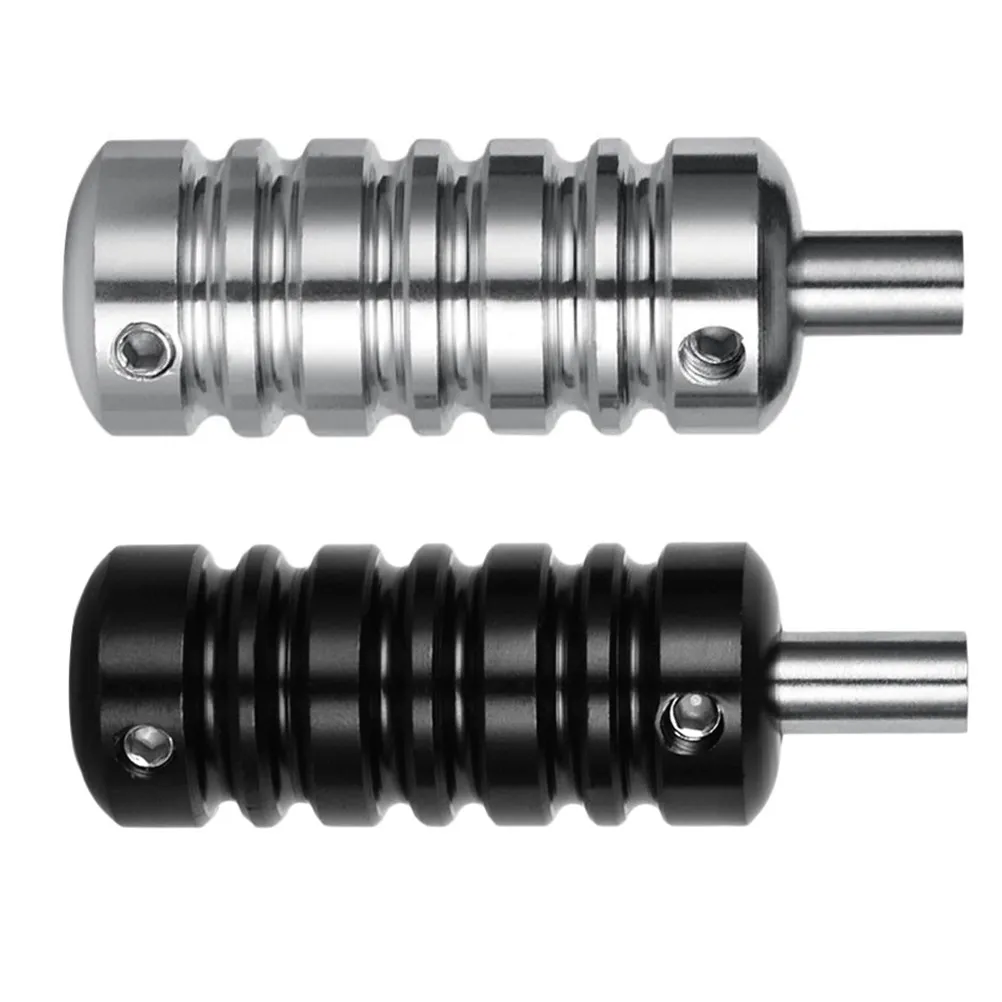

2Pcs Aluminum Alloy Tattoo Grip Tube for Electric Machines Compatible with Shader Liner Eyebrow Needles Non-Skid Comfortable