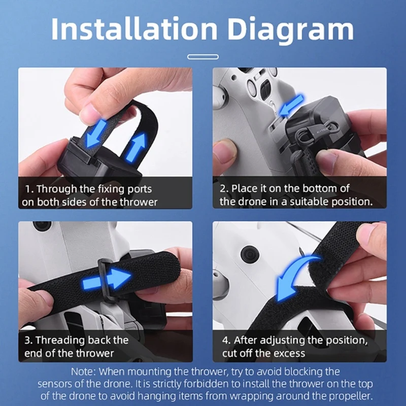 ระบบ Airdrop สําหรับ DJI Mini 4 Pro/3 Pro/AIR3/Avata2 Drone ตกปลาเหยื่องานแต่งงานแหวนของขวัญให้ Life Rescue Airdropper