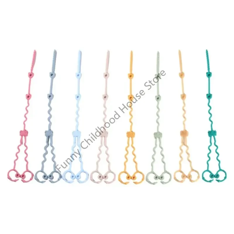 

D0LA Adjustable Infant Pacifier Chain for Baby Safe Silicone Dummy Nipple Strap