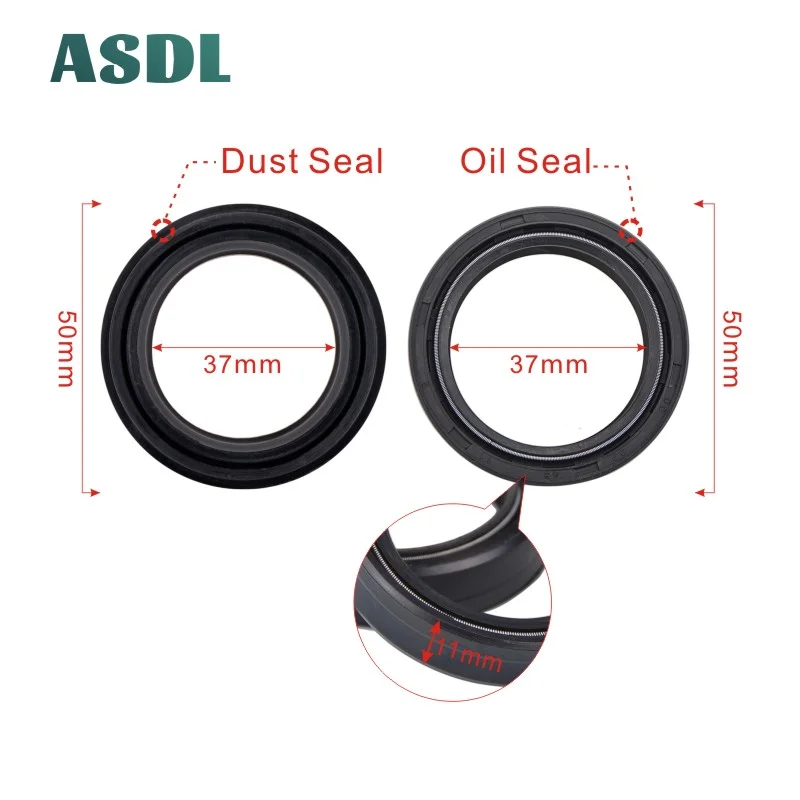 37x50x11 37 50 Oil Seal Dust Cover For Kawasaki EN500 EX500 EN Ninja 500 500R GPZ500 ER5 Ninja 250R 300 EX 250R EX250F 1994-2015