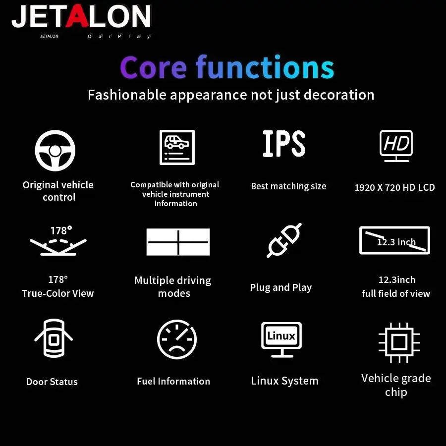 12.3 "لسيارة Honda Fit Jazz 2014-2020 ترقية الذكية العنقودية عداد السرعة لوحة الأدوات قمرة القيادة الافتراضية سيارة LCD شاشة لوحة القيادة