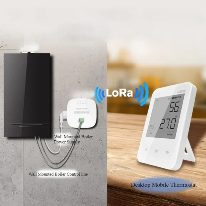 Wireless WiFi Thermostat Gas Boiler Home Floor Heating Smart Programmable Temperature Controller Voice Google Electric Water