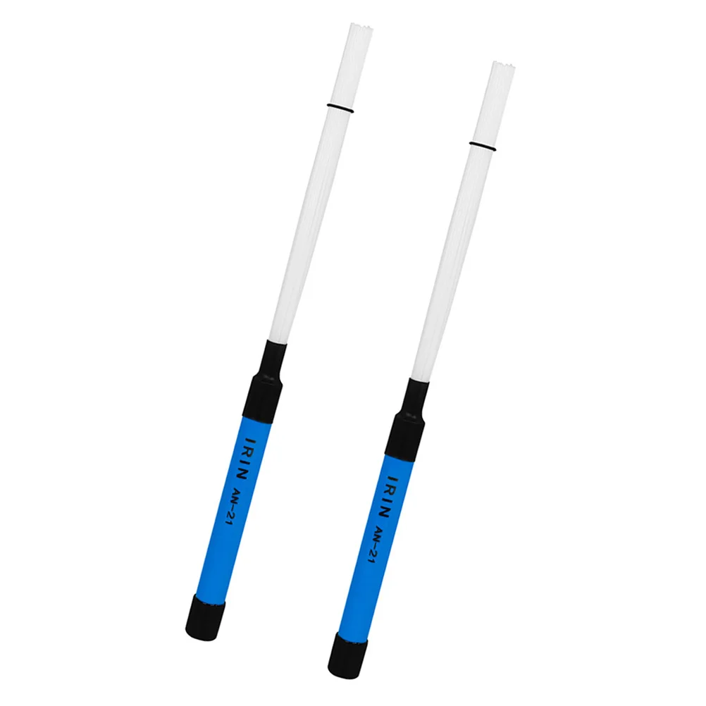

1 Pair Drum Brush Nylon Bristles Abs Handle Percussion Instrument Accessory Portable Design For Jazz Music Performance Beginner