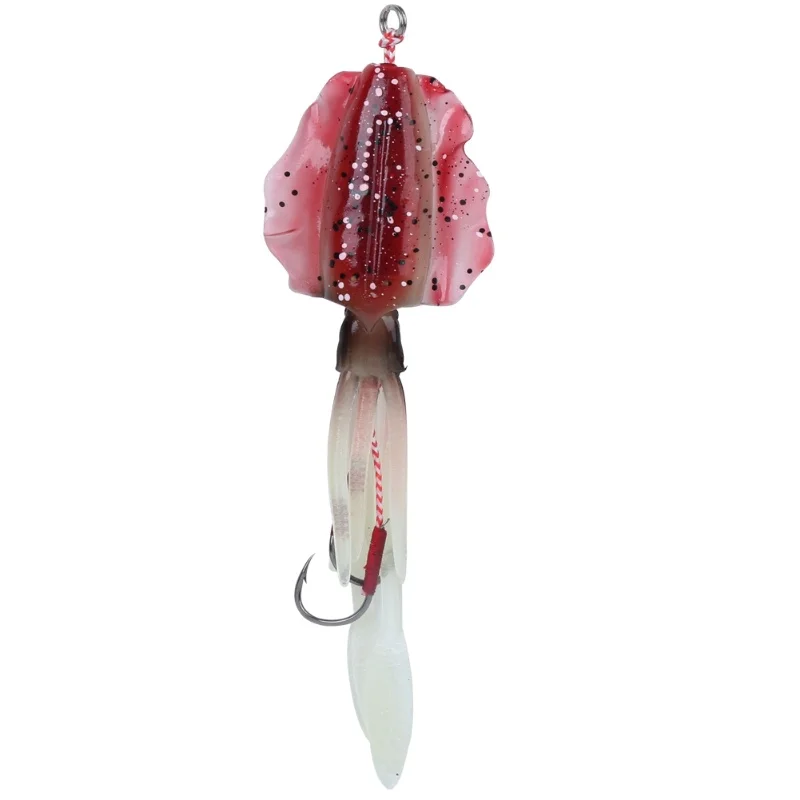 

Squid Trolling Bait Luminous Squid Skirt Fishing Lures Soft Artificial Fishing ToolsSquid Lure Golden