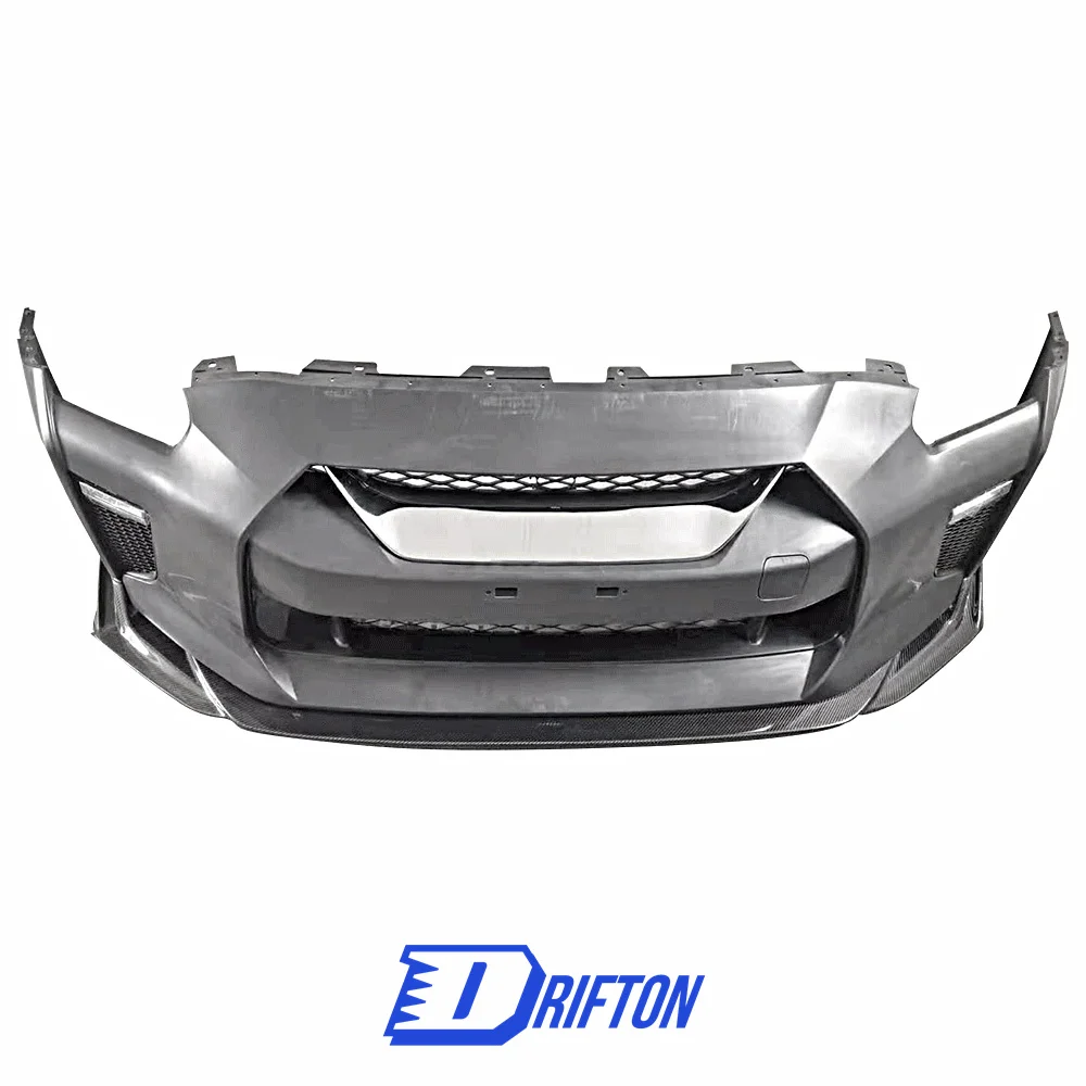 

2017 PP Front Bumper with Topsecret Style Carbon Fiber Front Lip For Nissan R35 GTR Body Kit Bodykit