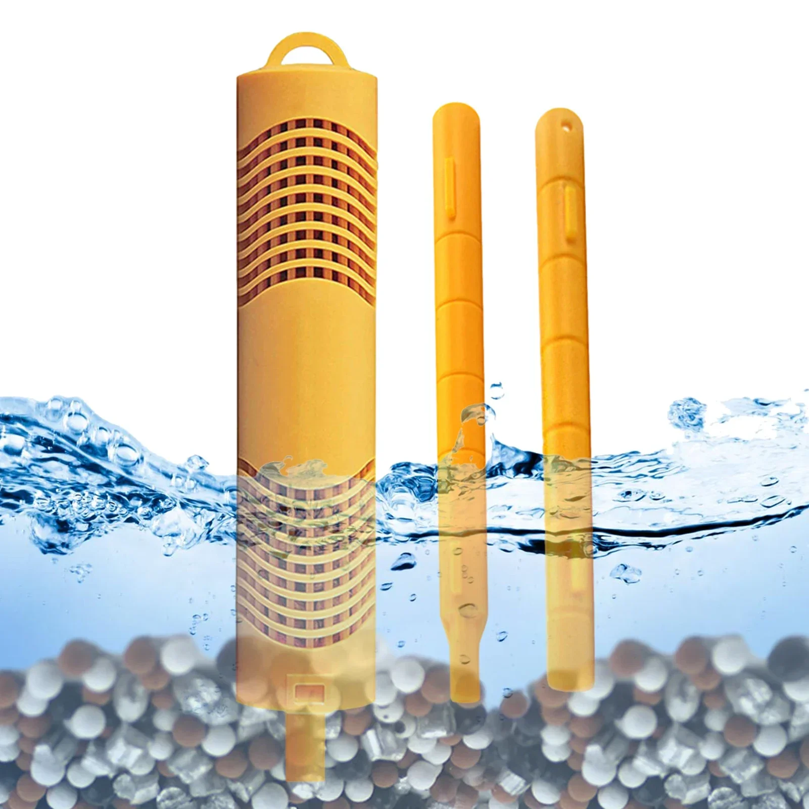 Swimming Pool SPA Filter Cartridge Stick Sanitizer Yellow Mineral Cleaning Purifier Kitchen Sink Filter Tub Cleaner Cartridge