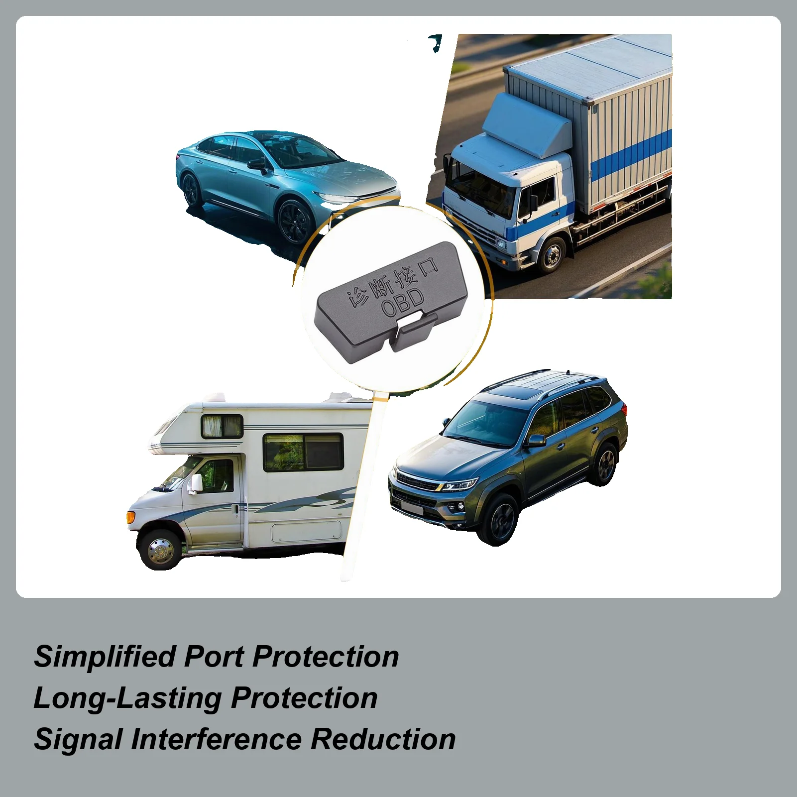 Obd Protection Cover Obd Port Dust Cover Interface Protector Interface Seals Protector Secure Fit For Auto Repair Vehicle