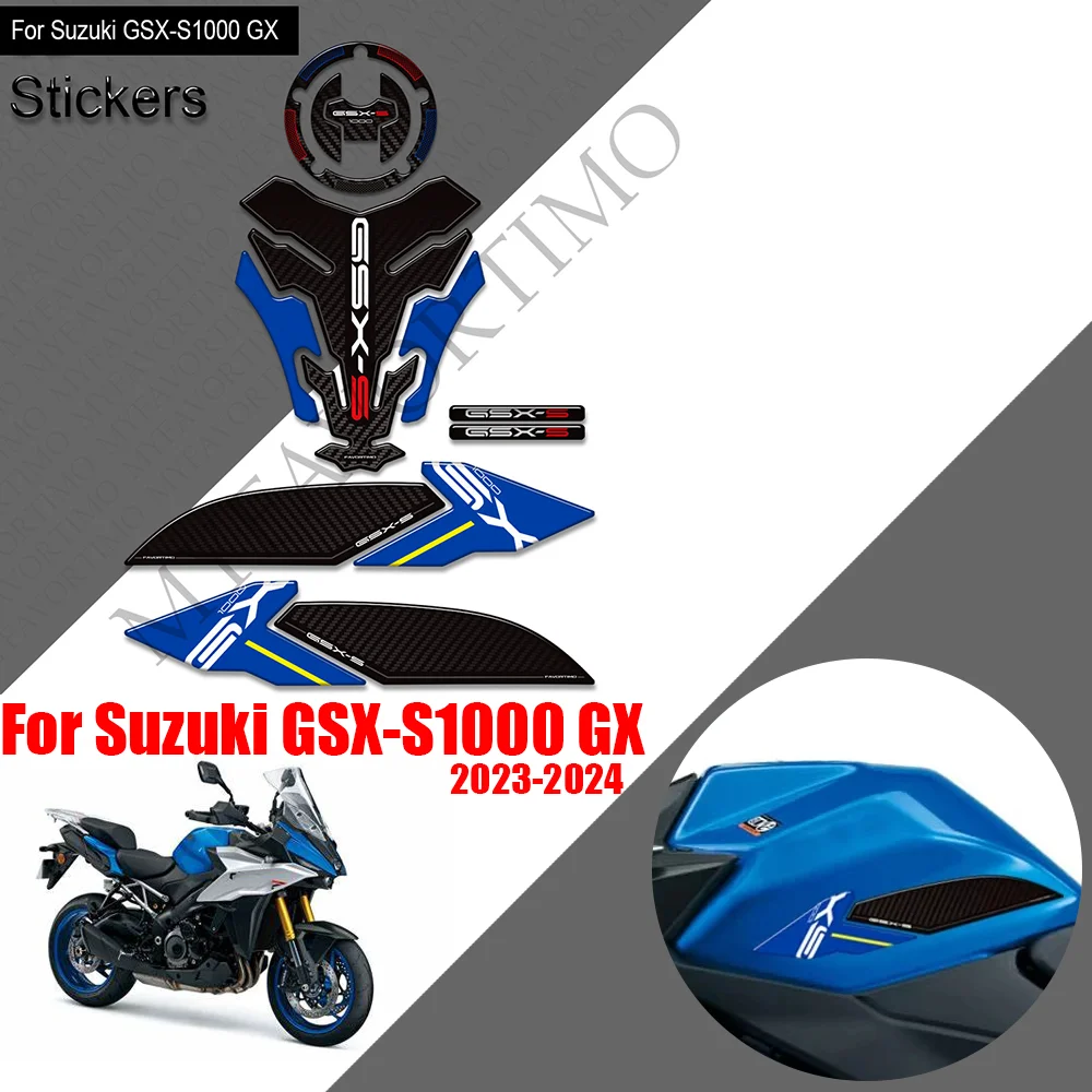 

For Suzuki GSX-S1000GX moto Fuel Tank Pad Sticker Motorcycle Tank Protector Epoxy resin Decals Waterproof moto Accessories 2024-