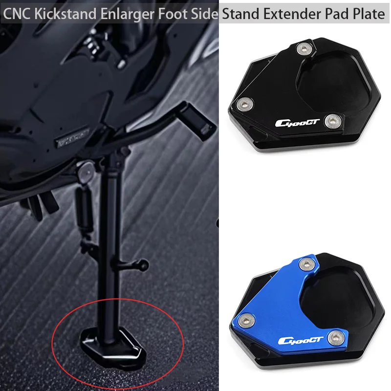 

2025 New Fit For BMW C400GT C400X C400 GT X Motorcycle Accessories Kickstand Enlarger Extender Pad Support Side Stand Extension