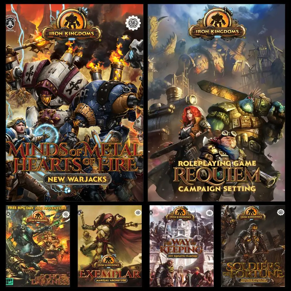 Game Iron Kingdoms Requiem Tabletop RPG Poster PP Self Adhesive Decorative HD For Garage Gaming Room Living Room Gift