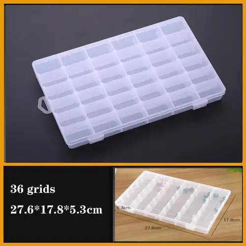 Transparent Plastic Box Screw Compartment Box Jewelry Earring Display Case Container Clear Terminal Organizer Tool Storage Boxes - Image 33