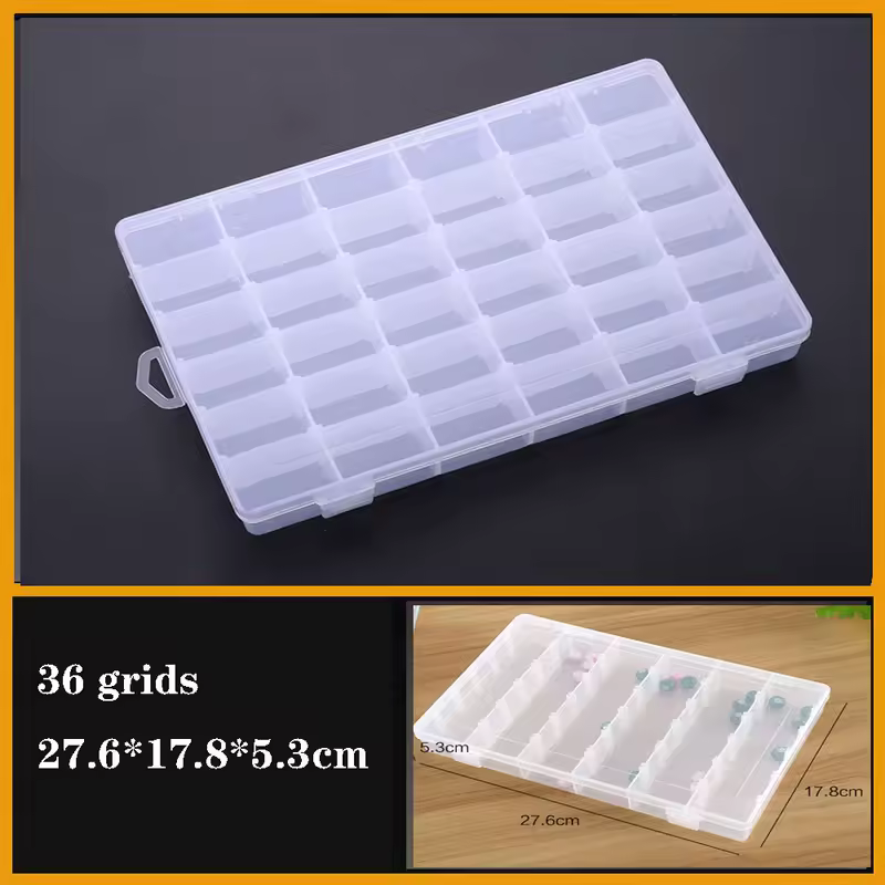 Transparent Plastic box Screw Compartment Box Jewelry Earring Display Case Container Clear Terminal Organizer Tool Storage boxes - Image 33