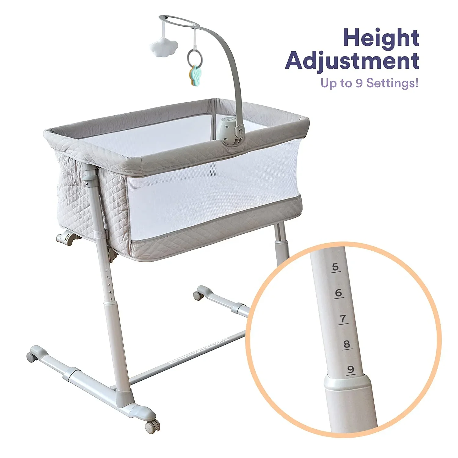 Bedside Baby Sleeping Bed for New Born, 0-6 Months