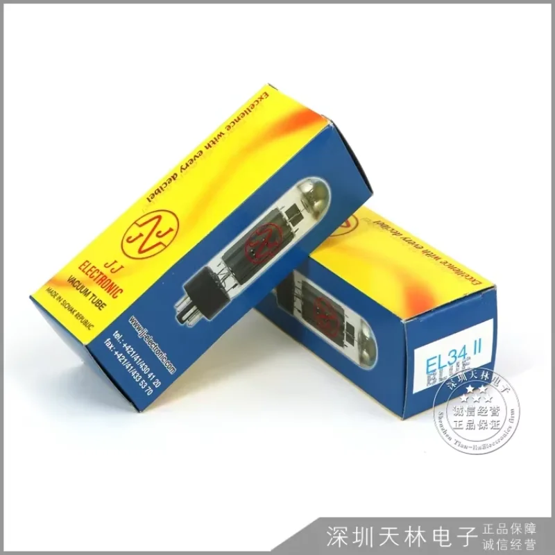 JJ EL34 สูญญากาศวาล์วเสียงเปลี่ยน EL34-TII 6CA7 6P3P EL34 Power DIY เครื่องขยายเสียงโรงงานทดสอบและ Match