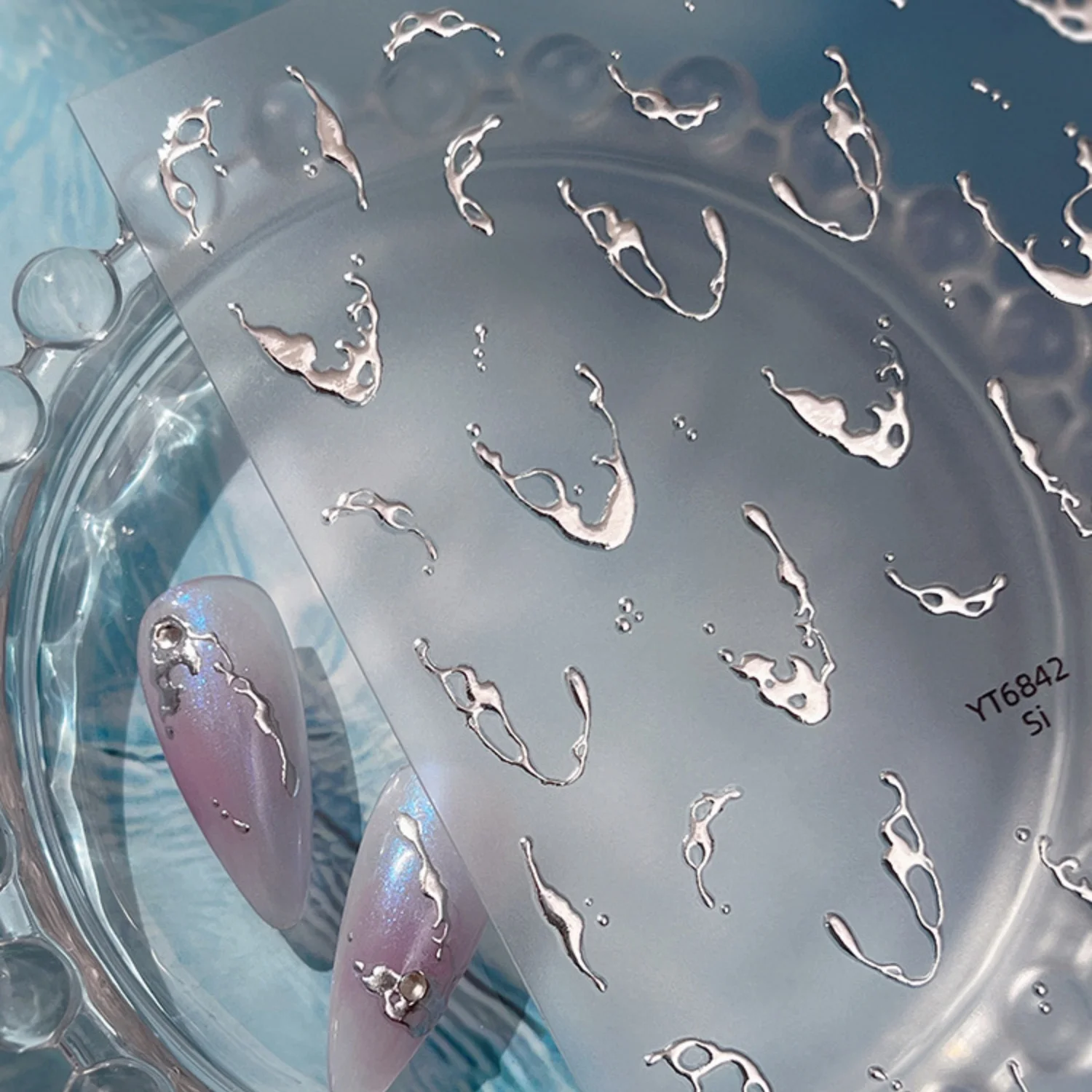 ملصقات أظافر ثلاثية الأبعاد بت - مراجعة Freshwater Line وسعره