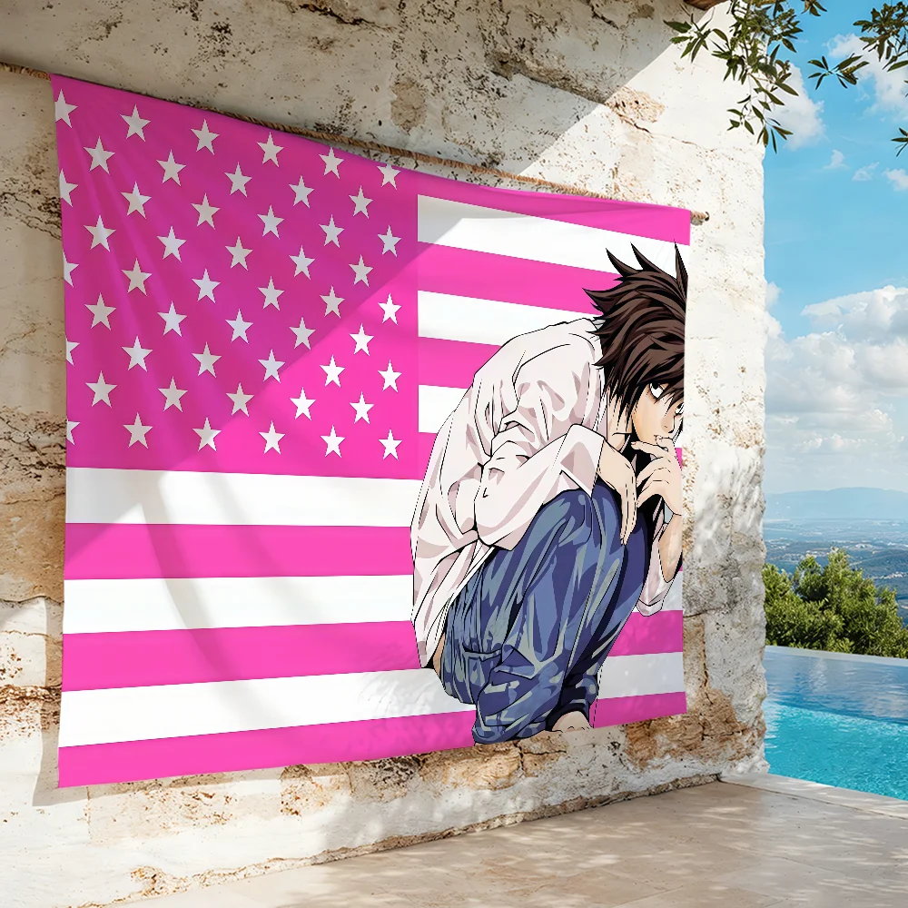 Anime D-Death N-Note flag For  - Outdoor Camping Anime recension och pris