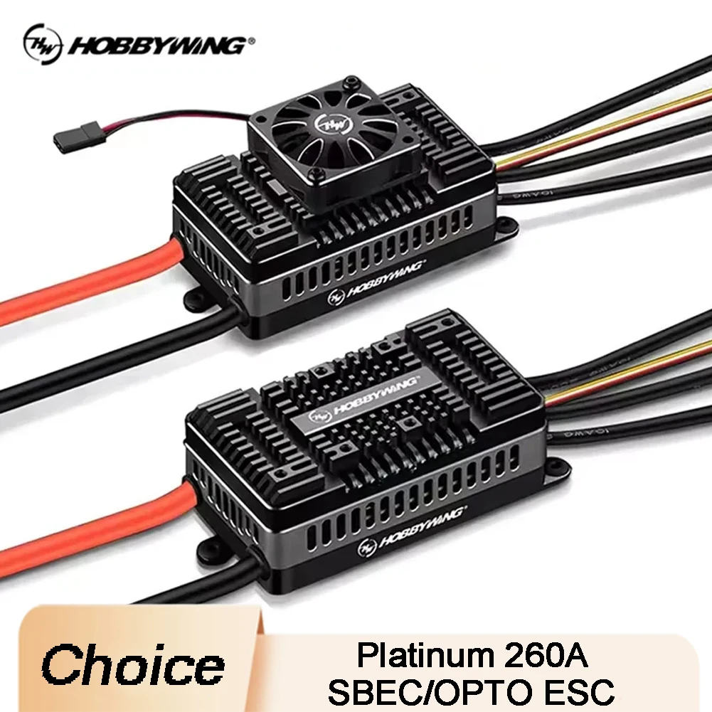 

Hobbywing Platinum 260A SBEC/OPTO HV V5 ESC 6-14S Lipo бесщеточный регулятор скорости ESC для электрического вертолета 700-800/фиксированного крыла