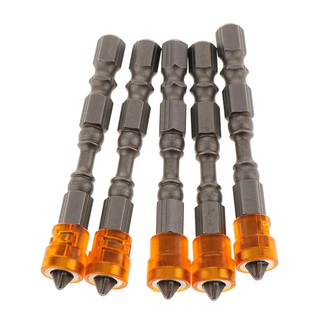 5 Piece Screwdriver Bits Set Magnetic Double End Hex Shank for Electric Drill Tool