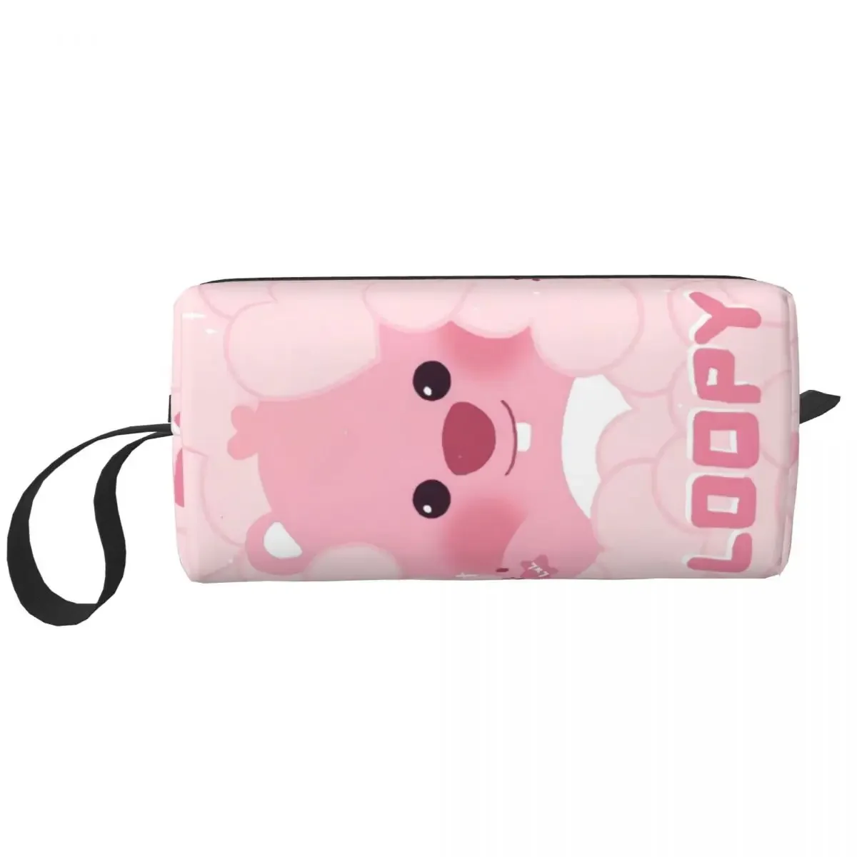 Kawaii Loopy Cartoon Beaver Makeup Bags Cute Men Cosmetic Bag Stylish Waterproof Makeup Organizer Case