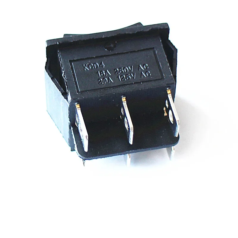 JOYING LIANG KCD4 Self-resetting Switch ON-OFF-ON Automatically Rebound 6-foot Rocker Switch Power 16A 250V AC