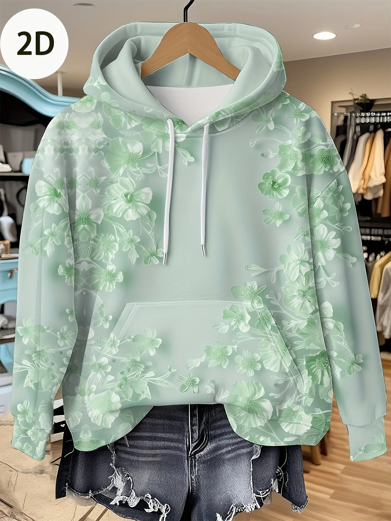 Lässiger französischer Blumen- – Plant Parent Hoodie Bewertung und Preis