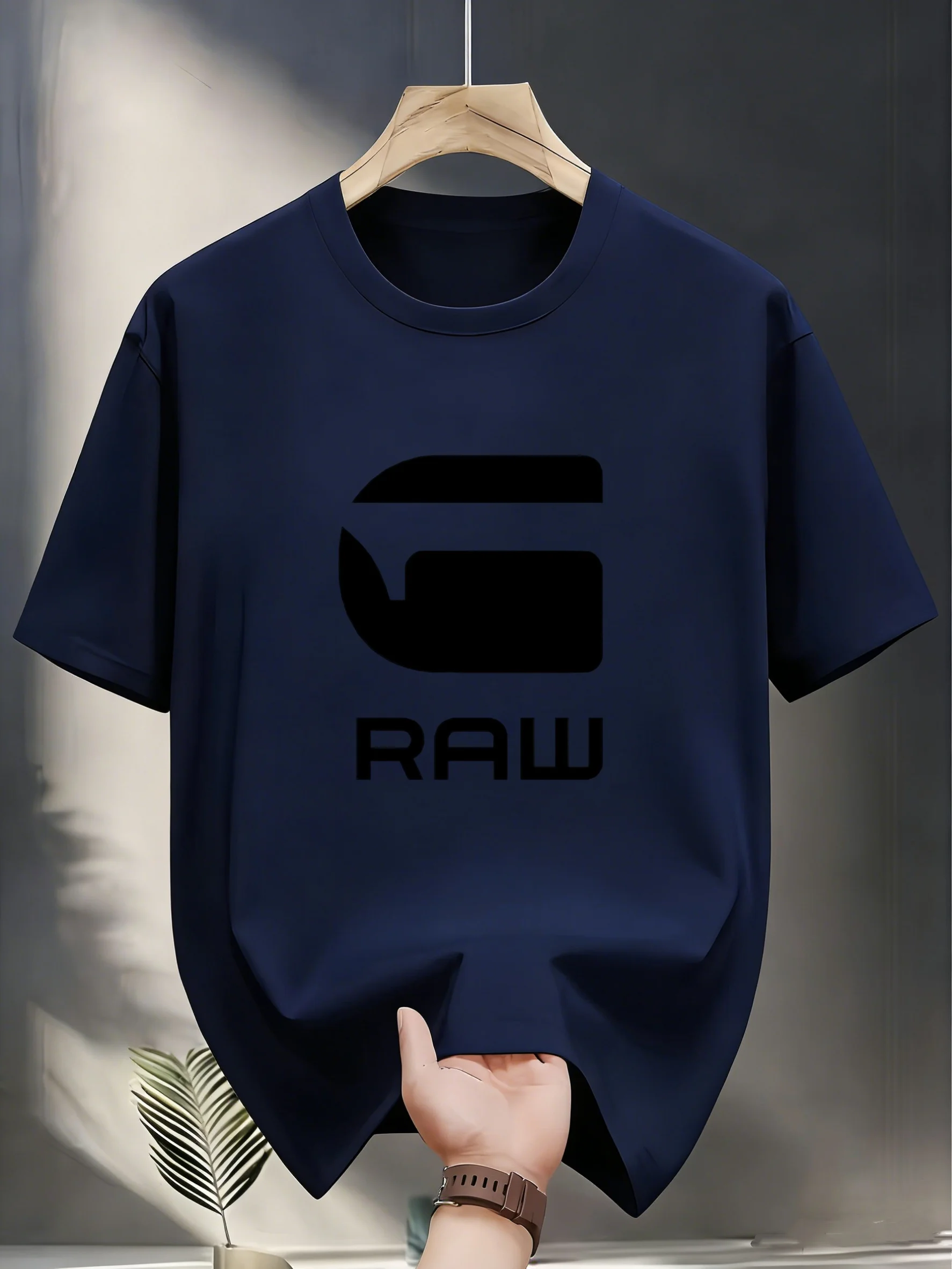 Camisetas con letras de alta calidad, informales y a la moda para hombre y mujer, camisetas holgadas de verano, camisetas y tops de cuello redondo
