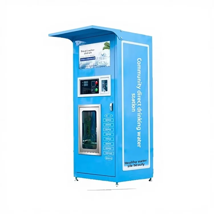 Automatic Community Commercial Water Vending Machine with Reverse Osmosis Coin Self-Service Multi-Layer Filtration 24-Hour Sales