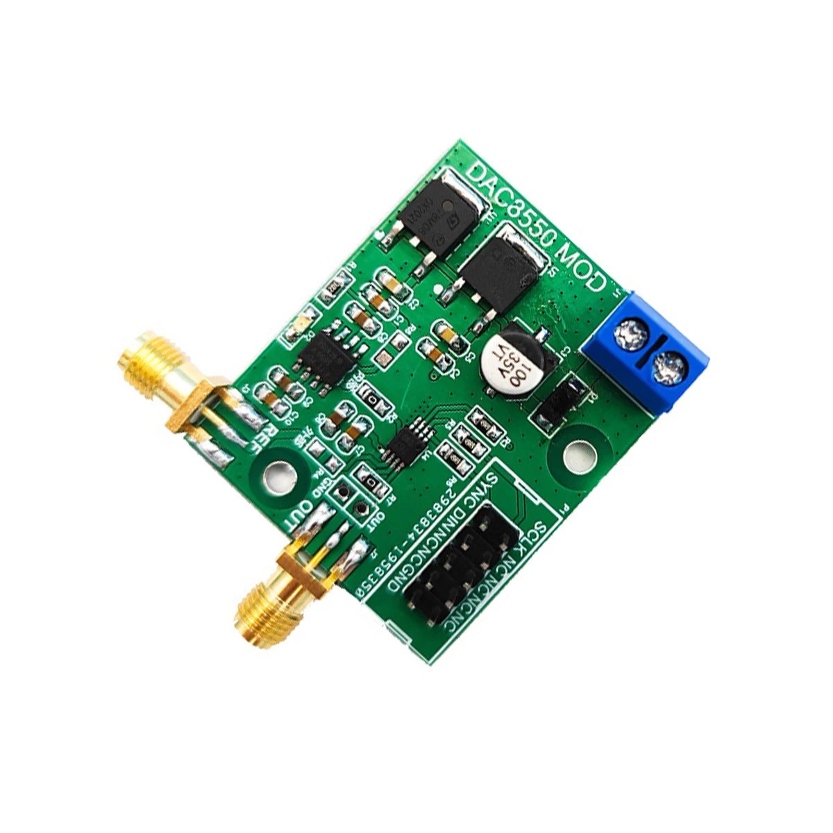 DAC 8550 Module 16 Bit Ultra-Low Burr Pulse Voltage Output DAC