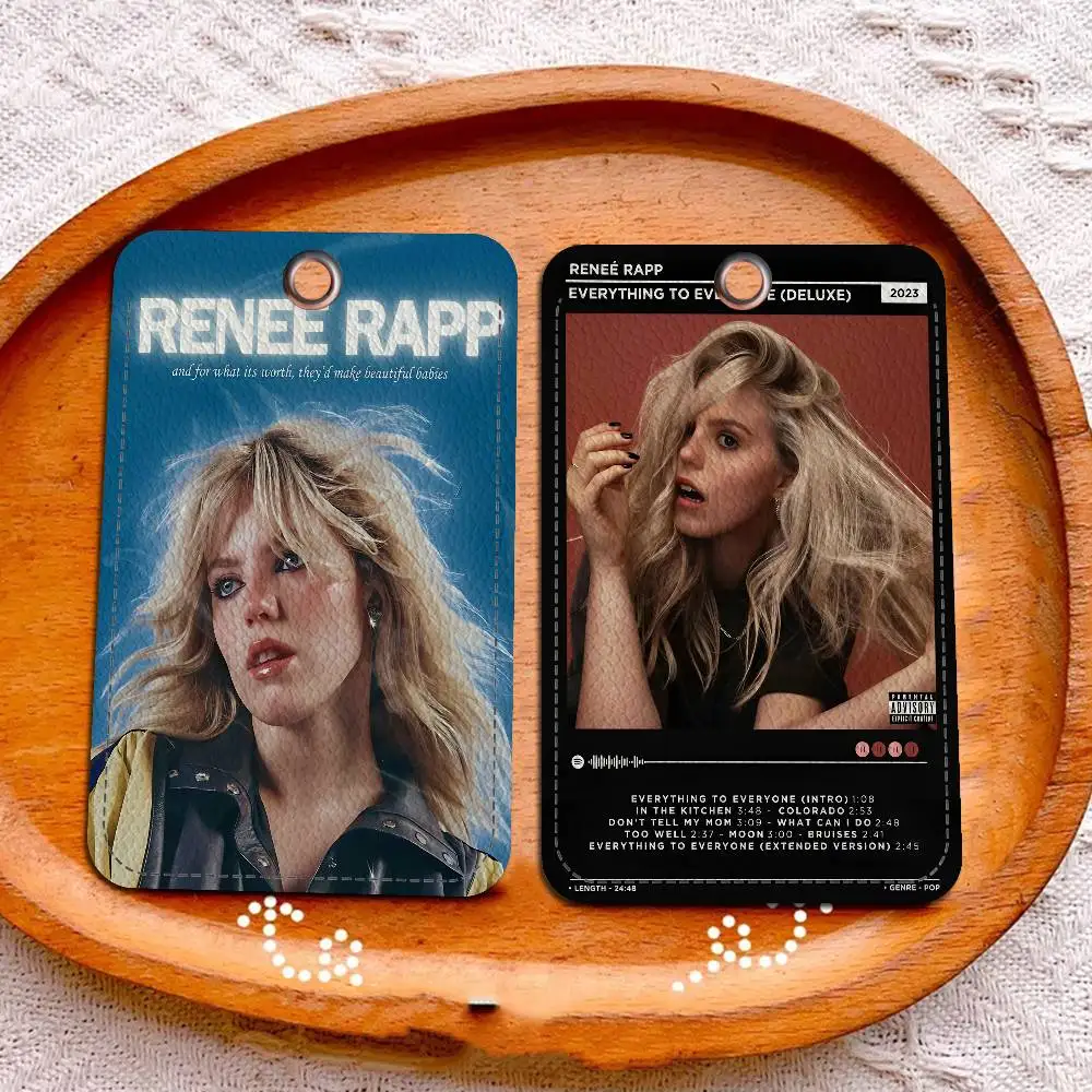 مغني البوب الممثل R-Renee R-Rapp المفاتيح حاملي بطاقات كيرينغ البنك حافلة معرف بطاقات الائتمان سلسلة حلقية رئيسية #3